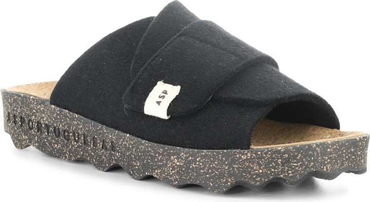 Asportuguesas by Fly London Clavi Wool Felt Slide Sandal