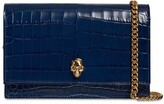 Thumbnail for your product : Alexander McQueen Skull Croc Embossed Leather Bag