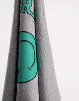Thumbnail for your product : Noisy May Petite exclusive oversized t-shirt with smiling graphic in light gray
