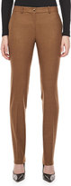 Thumbnail for your product : Michael Kors Country Check Wool Pants, Chocolate