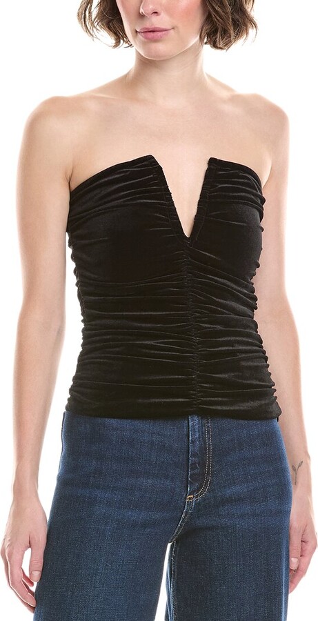 Celio Velvet Corset Top