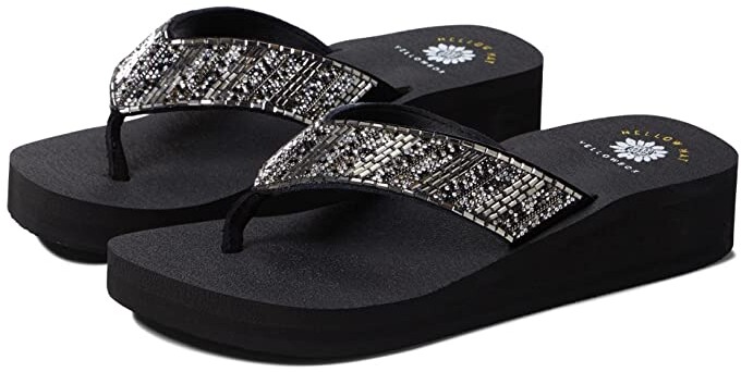 yellow box foam flip flops