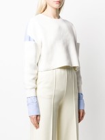 Thumbnail for your product : Alexander Wang Cut-Detail Cropped Jumper
