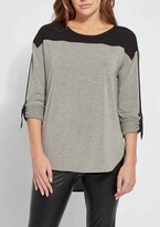 Thumbnail for your product : Lysse Billie Roll Tab Top in Dark Heather Grey