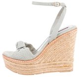 Thumbnail for your product : Ralph Lauren Collection Woven Wedge Sandals