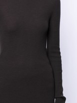 Thumbnail for your product : Rick Owens Mock Neck Ribbed Wool Sweater