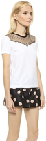 Thumbnail for your product : RED Valentino Point D'espirit Neckline Tee