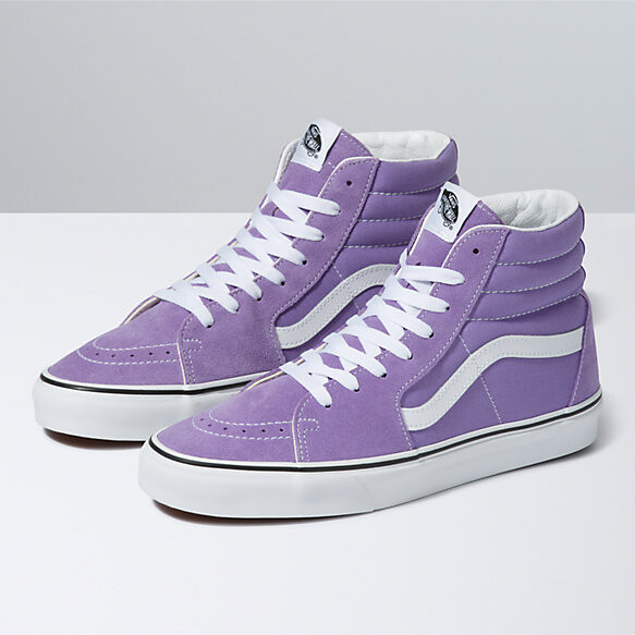 purple high tops vans