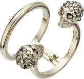 Thumbnail for your product : Alexander McQueen Embellished Skull Ring