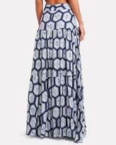 Thumbnail for your product : Agua Bendita Anis Printed Linen Maxi Skirt