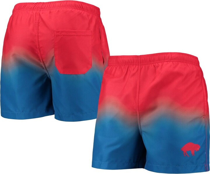 Men's Foco Red, Royal Buffalo Bills Retro DipDye Swim Shorts ShopStyle