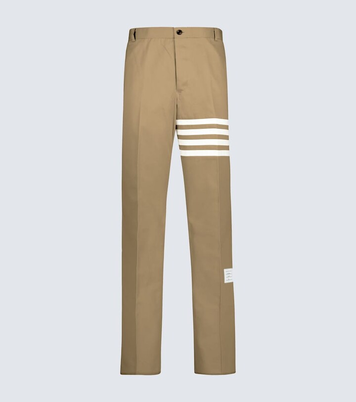 Thom Browne 4-Bar cotton twill pants