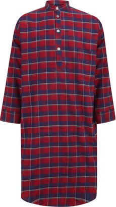 Somax Men's Brushed Cotton Tartan Nightshirt (Medium) Red/Blue - ShopStyle  Long Sleeve Shirts