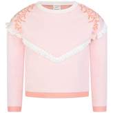 Thumbnail for your product : Carrement BeauGirls Pink Fringed Sweatshirt