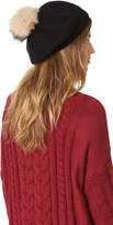 Thumbnail for your product : Inverni Beret with Two Tone Pom