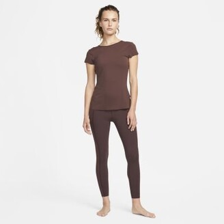 Nike Yoga Luxe Women's Short Sleeve Top - ShopStyle