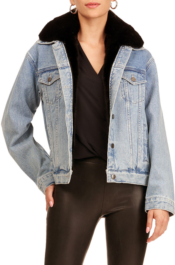 mink denim jacket