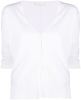 Thumbnail for your product : Bruno Manetti Crop Sleeve Cardigan