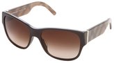 Thumbnail for your product : Burberry brown haymarket check square sunglasses