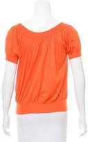Thumbnail for your product : Hermes Puff Sleeve Cashmere Top