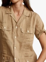 Thumbnail for your product : Ralph Lauren Polo Gnis Pintuck Linen Shirt, Burmese Tan