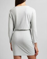 Thumbnail for your product : Express High Waisted Silky Sueded Jersey Wrap Mini Skirt