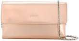 Casadei - logo emBOSSed clutch - women - satin/Kid Leather - Taille Unique