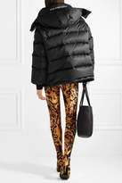 Thumbnail for your product : Balenciaga Swing Oversized Embroidered Quilted Shell Down Jacket - Black