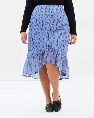 Feather Print Skirt
