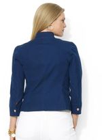 Thumbnail for your product : Lauren Ralph Lauren Plus Stretch Cotton Canvas Jacket