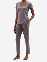 Thumbnail for your product : Hanro Sleep & Lounge Cotton-blend Jersey Trousers - Grey