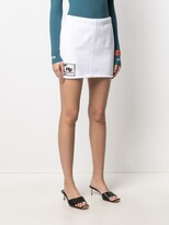 Thumbnail for your product : Heron Preston Logo-Patch Jersey Miniskirt