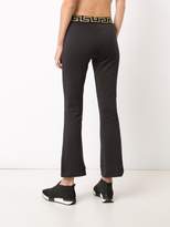 Thumbnail for your product : Versace Greek Key waistband flared leggings