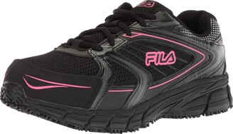 black and pink filas