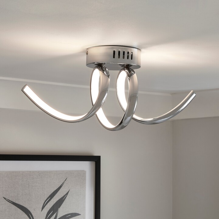 Dunelm Aylin Integrated LED Ceiling Fitting Chrome ShopStyle