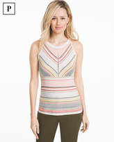 Thumbnail for your product : White House Black Market Petite Stripe Sleeveless Sweater