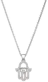 Chopard Happy Diamonds Pave Hamsa Hand Diamond & 18K White Gold Pendant Necklace