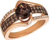 Thumbnail for your product : LeVian 14K Rose Gold 1.58 Ct. Tw. Diamond & Chocolate Quartz Ring