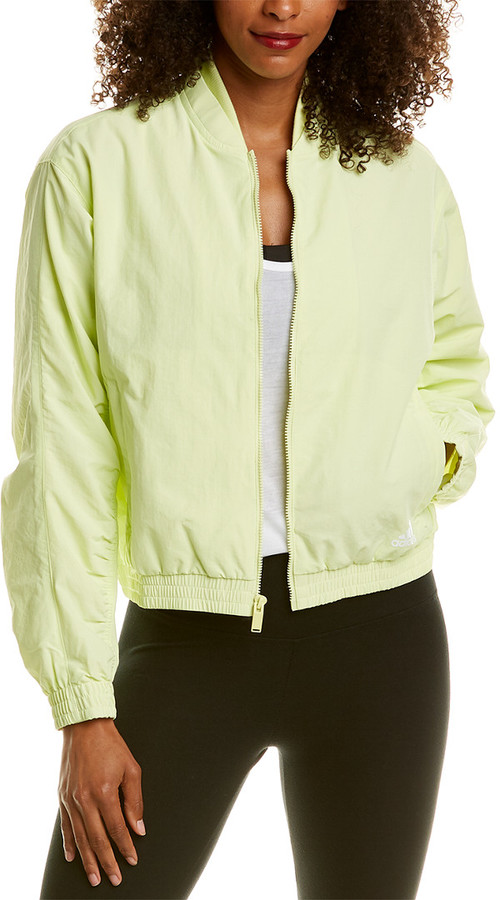 adidas green bomber jacket womens