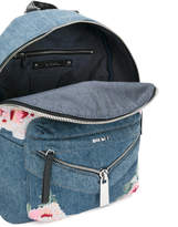Thumbnail for your product : Diesel embroidered denim backpack