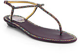 Thumbnail for your product : Rene Caovilla Swarovski Crystal, Suede & Satin Sandals