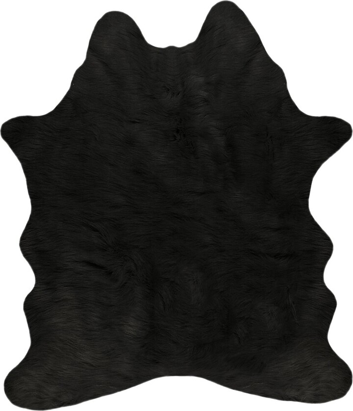 Luxe Faux Fur Faux Cowhide Rug ShopStyle