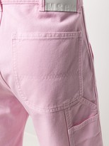 Thumbnail for your product : MSGM Patch-Pockets Knee-Length Denim Shorts