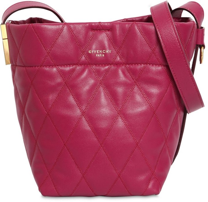 gv quilted mini bucket bag