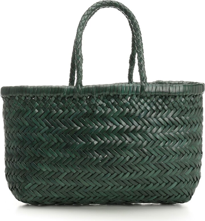 DRAGON DIFFUSION Mini Flat Gora Handbags Green