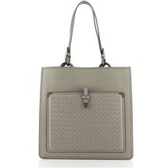 Thumbnail for your product : Bottega Veneta Ring Pocket Shopping Tote Leather with Intrecciato Detail Medium