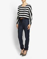 Thumbnail for your product : Nicholas Exclusive Wool Striped Cropped Sweater