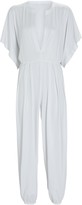 Thumbnail for your product : Norma Kamali Rectangle Jog Cropped Jumpsuit
