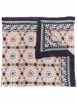 Thumbnail for your product : N.Peal Mosaic Print Cashmere Scarf