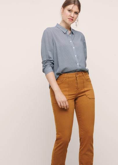 Violeta BY MANGO Slim-Fit Caramelo Jeans Violeta BY MANGO Slim-Fit Caramelo Jeans